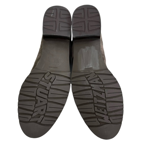 Stuart Weitzman Slouchy Dark Brown Suede Booties Size 8.5M - Picture 11 of 16